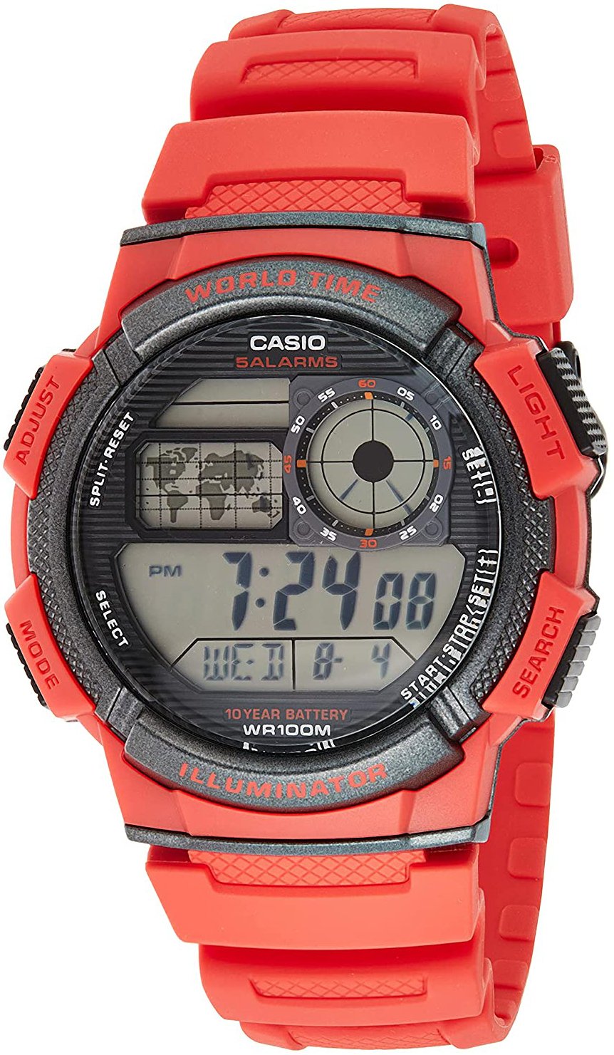 Casio Herrklocka AE-1000W-4AVDF LCD/Resinplast Ø43.7 mm - Casio