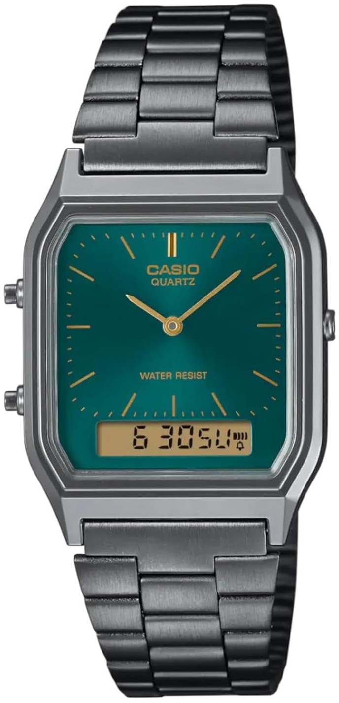 Casio Damklocka AQ-230EGG-3AEF Vintage Grön/Stål - Casio