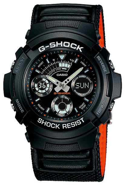 Casio G-Shock Herrklocka AW-591MS-1AER Svart/Läder Ø47 mm