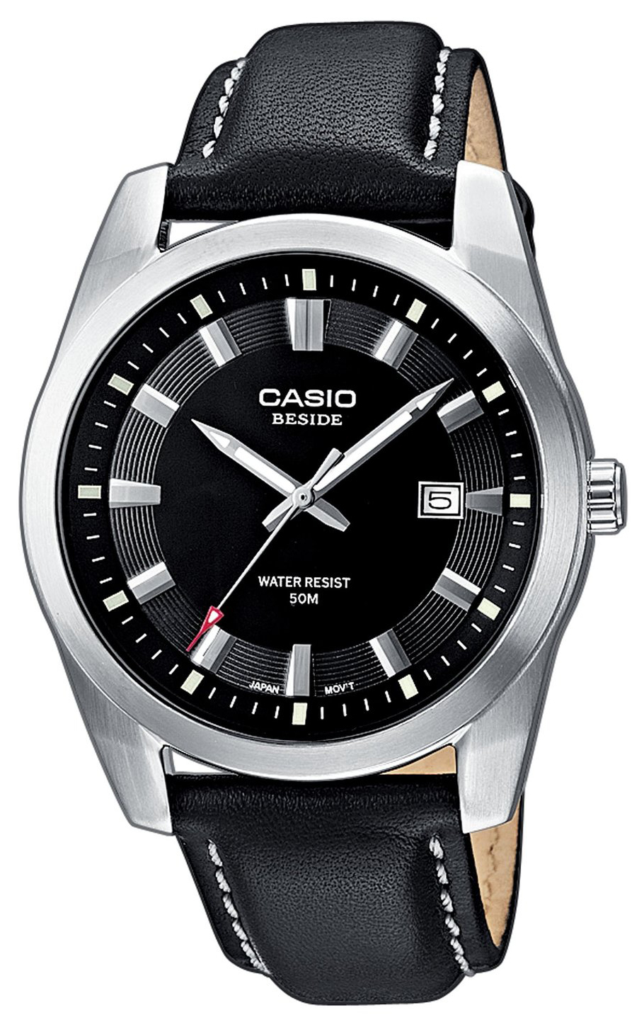 Casio Casio Collection Herrklocka BEM-116L-1AVEF Svart/Läder Ø39 mm