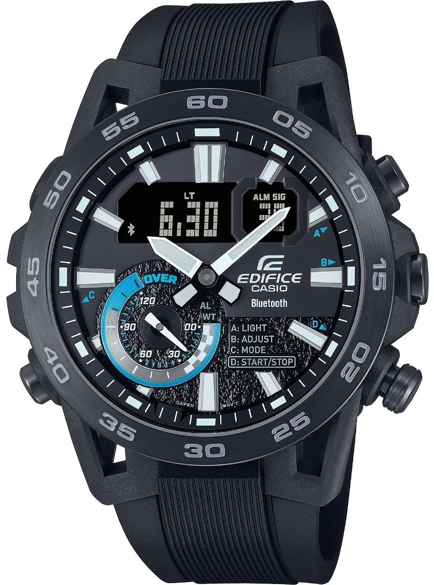 Casio Herrklocka ECB-40PB-1AEF Edifice Resinplast Ø52.4 mm - Casio