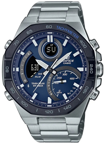 Casio Herrklocka ECB-950DB-2AEF Classic LCD/Stål Ø48 mm - Casio