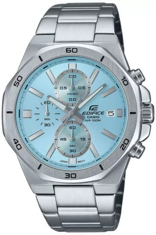 Casio Herrklocka EFV-640D-2BVUEF Edifice Blå/Stål Ø44.3 mm - Casio