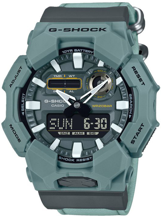 Casio Herrklocka GA-010CE-2AER G-Shock Grön/Läder Ø51.9 mm