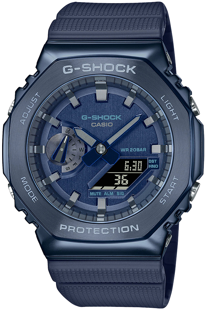 Casio Herrklocka GM-2100N-2AER G-Shock Blå/Resinplast Ø44.4 mm - Casio