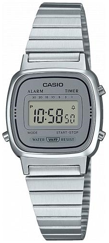 Casio Damklocka LA-670WEA-7EF Collection LCD/Stål 30.3x24.6 mm - Casio