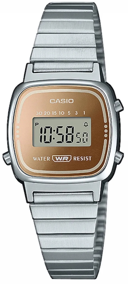 Casio Damklocka LA670WES-4AEF Vintage Mini Guldtonad/Stål Ø24.6 mm - Casio