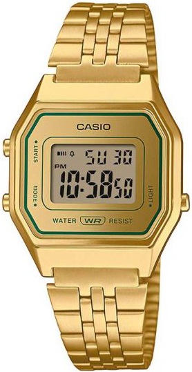 Casio LA680WEGV-9AEF Vintage LCD/Gulguldtonat stål - Casio