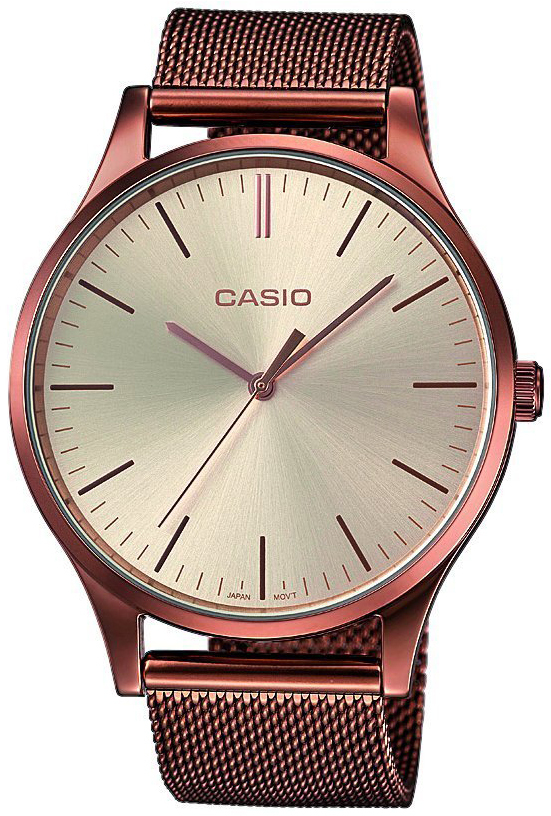 Casio Casio Collection LTP-E140R-9AEF Antikvit/Roséguldstonat stål Ø46