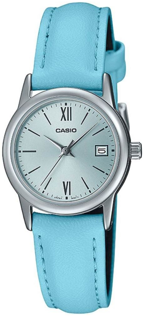 Casio Damklocka LTP-V002L-2B3UDF Classic Blå/Läder Ø25 mm - Casio