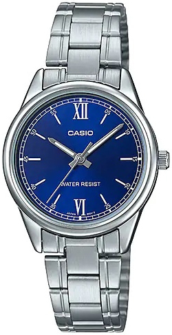 Casio Damklocka LTP-V005D-2B2UDF Classic Blå/Stål Ø28 mm - Casio