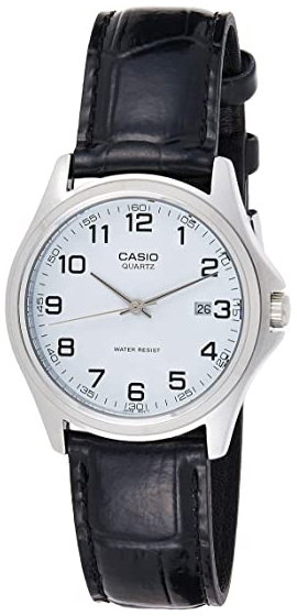 Casio Damklocka MTP-1183E-7BDF Classic Vit/Läder Ø33 mm - Casio