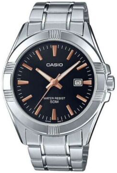 Casio Herrklocka MTP-1308D-1A2 Enticer Svart/Stål Ø48.9 mm