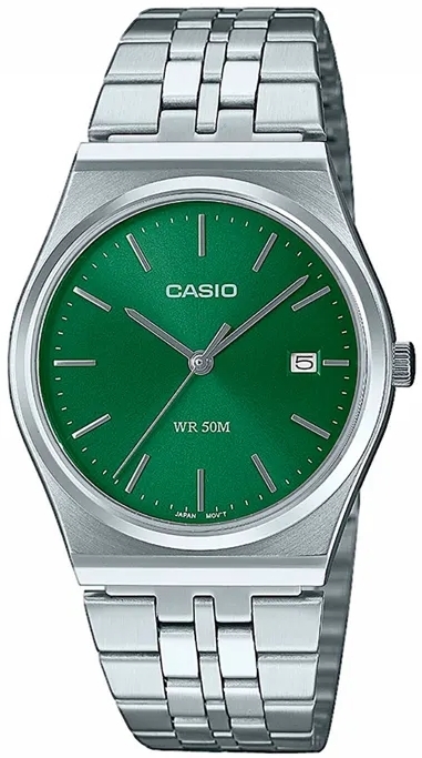 Casio Damklocka MTP-B145D-3AVEF Standard Grön/Stål Ø35 mm - Casio