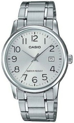 Casio Herrklocka MTP-V002D-7BUDF Classic Silverfärgad/Stål Ø44 mm - Casio
