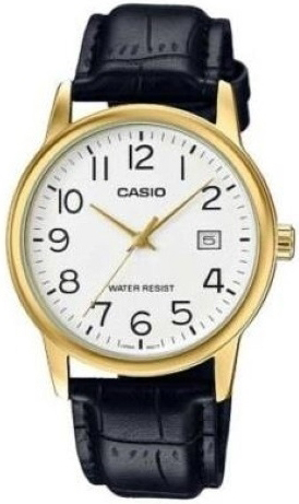 Casio Herrklocka MTP-V002GL-7B2UDF Classic Vit/Läder Ø44 mm - Casio