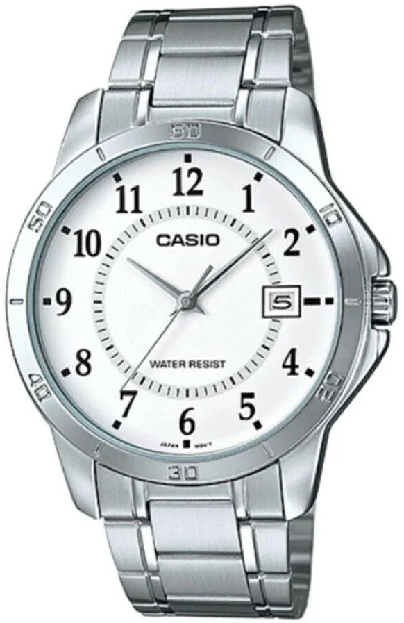 Casio Herrklocka MTP-V004D-7BUDF Classic Vit/Stål Ø41.5 mm - Casio