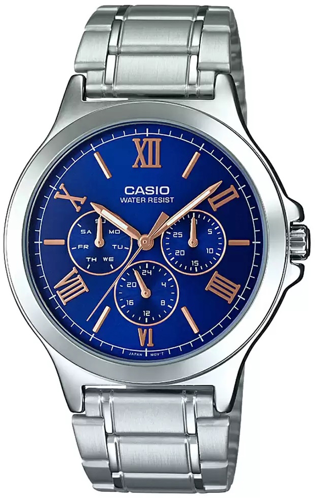 Casio Herrklocka MTP-V300D-2AUDF Classic Blå/Stål Ø41.5 mm - Casio