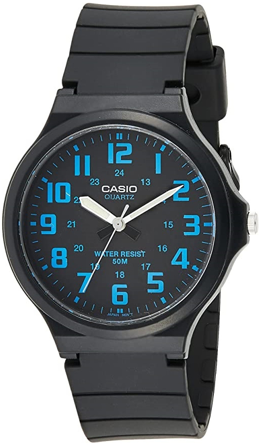 Casio Herrklocka MW-240-2BVDF Classic Svart/Resinplast Ø43.5 mm - Casio
