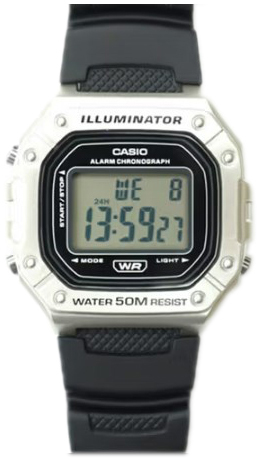 Casio W-218HM-7AVEF Timeless Collection LCD/Gummi - Casio