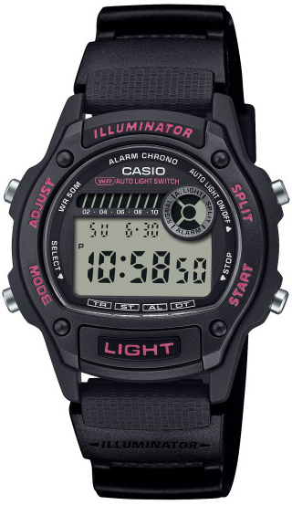 Casio W-220H-1A2VEF Timeless Collection LCD/Gummi Ø36.6 mm - Casio