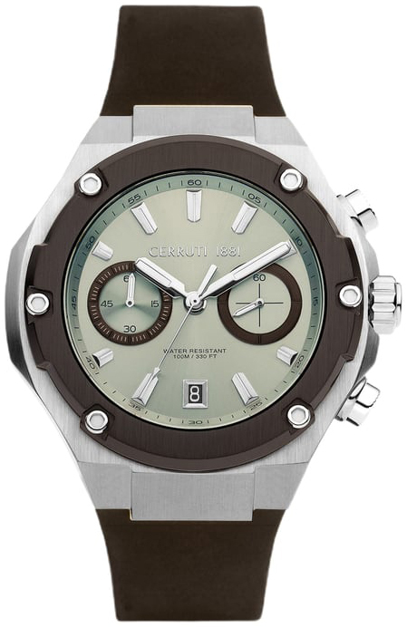 Cerruti 1881 Damklocka CIWGO2206101 Bl&aring;/Gummi &Oslash;34 mm
