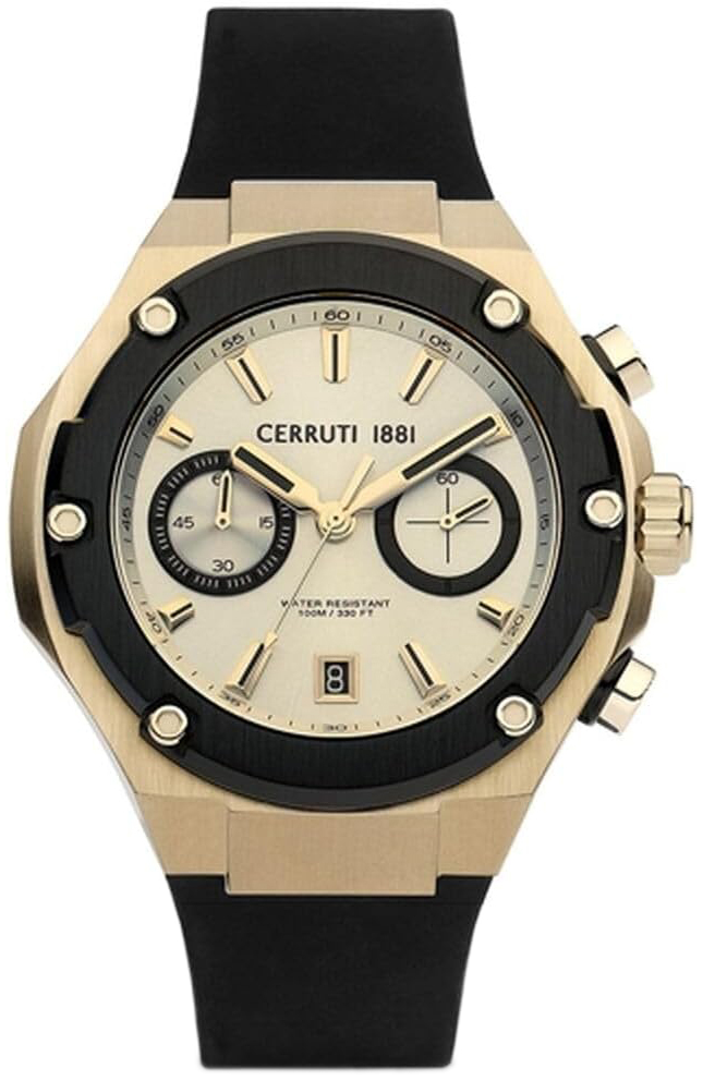 Cerruti 1881 Damklocka CIWGO2206103 Beige/Gummi &Oslash;34 mm