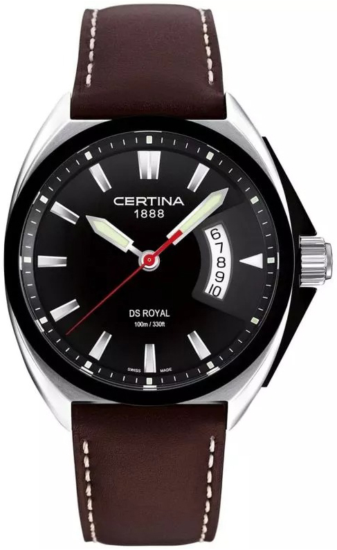 Certina Herrklocka C010.410.16.051.00 Ds Royal Svart/Läder Ø42 mm - Certina