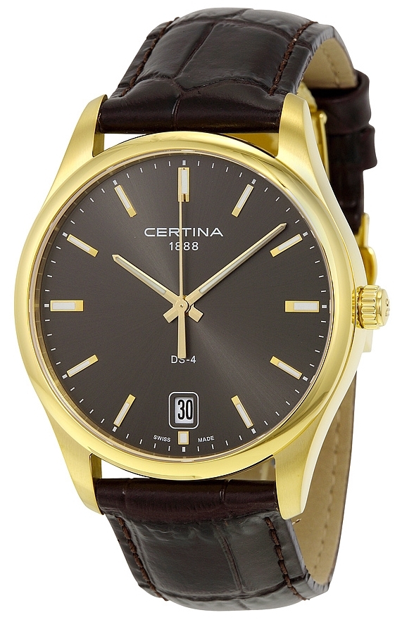 Certina Herrklocka C022.610.36.081.00 DS 4 Gr&aring;/L&auml;der &Oslash;40 mm