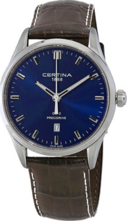Certina Herrklocka C024.410.16.041.20 Ds 2 Bl&aring;/L&auml;der &Oslash;40 mm