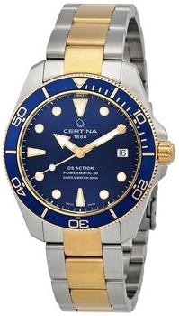 Certina C032.807.22.041.10 DS Action Blå/Guldtonat stål Ø38 mm