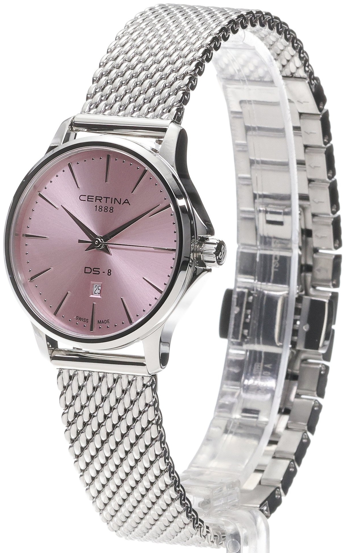 Certina Damklocka C045.010.11.331.00 Ds 8 Rosa/St&aring;l &Oslash;31 mm