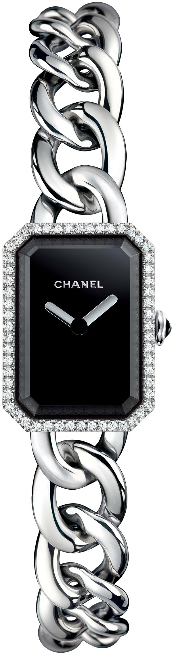 Chanel Premiere Damklocka H3252 Svart/Stål 16x22 mm