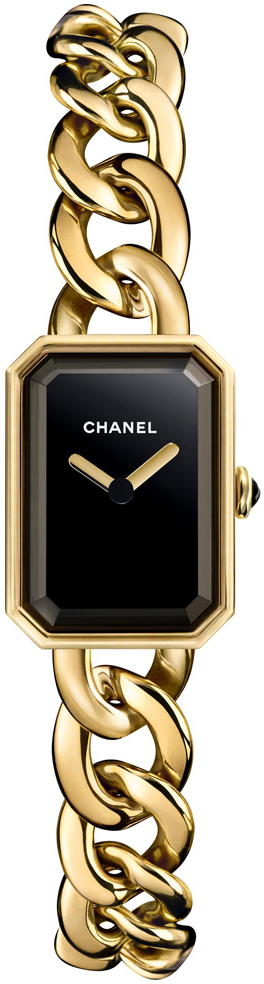 Chanel Premiere Damklocka H3256 Svart/18 karat gult guld 16x22 mm