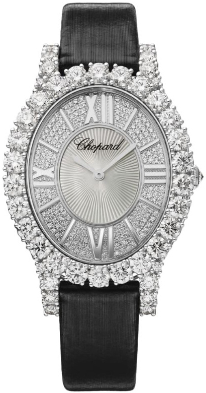 Chopard Damklocka 139383-1201 Diamond Hour Silverfärgad/Satin Ø34.1 - Chopard
