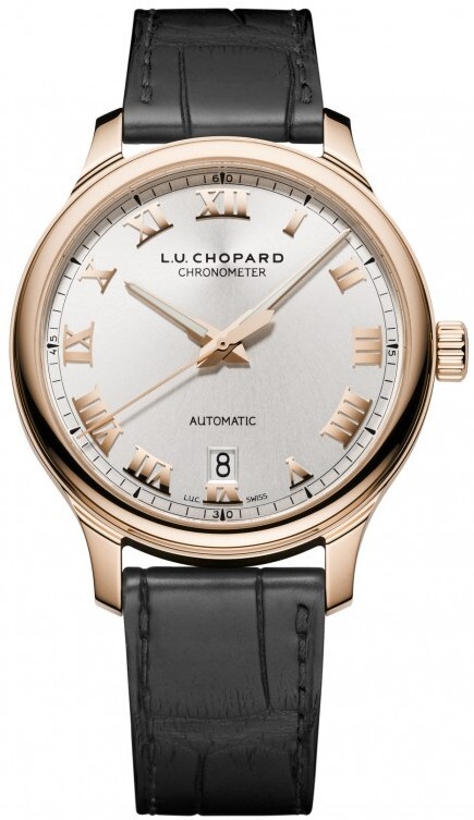 Chopard Herrklocka 161937-5001 L.U.C Silverfärgad/Läder Ø42 mm - Chopard