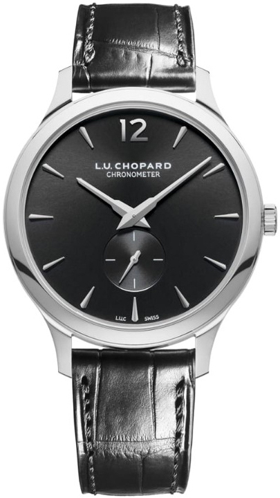 Chopard Herrklocka 161948-1001 L.U.C Svart/Läder Ø40 mm - Chopard