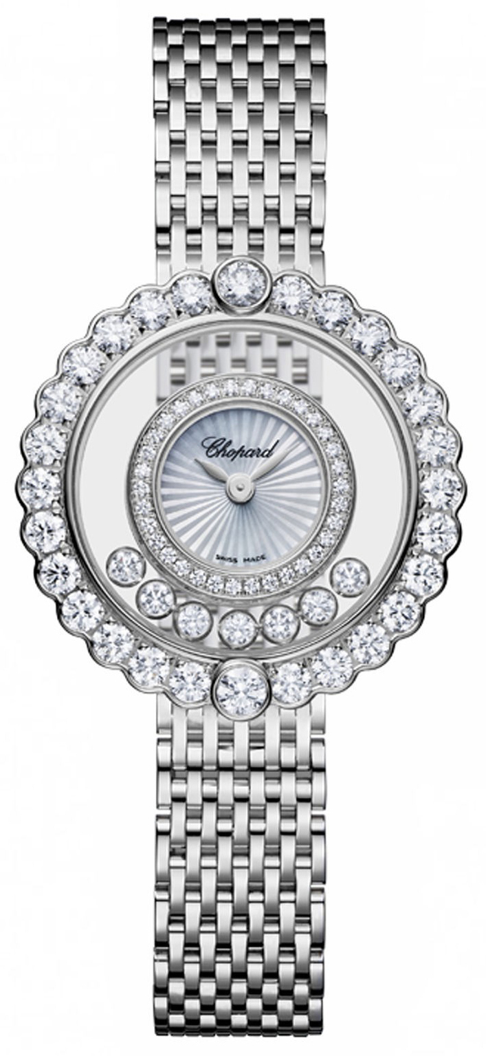 Chopard Damklocka 204180-1201 Happy Diamonds Icons Vit/18 karat vitt - Chopard