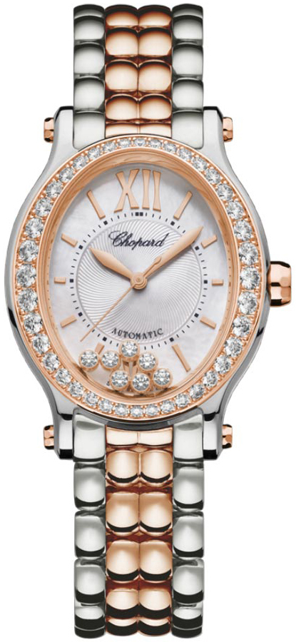 Chopard Damklocka 278602-6004 Happy Sport Silverfärgad/18 karat - Chopard