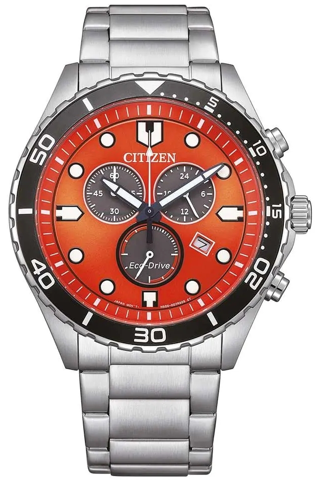 Citizen Herrklocka AT2560-84X Eco Drive Orange/Stål Ø43 mm - Citizen