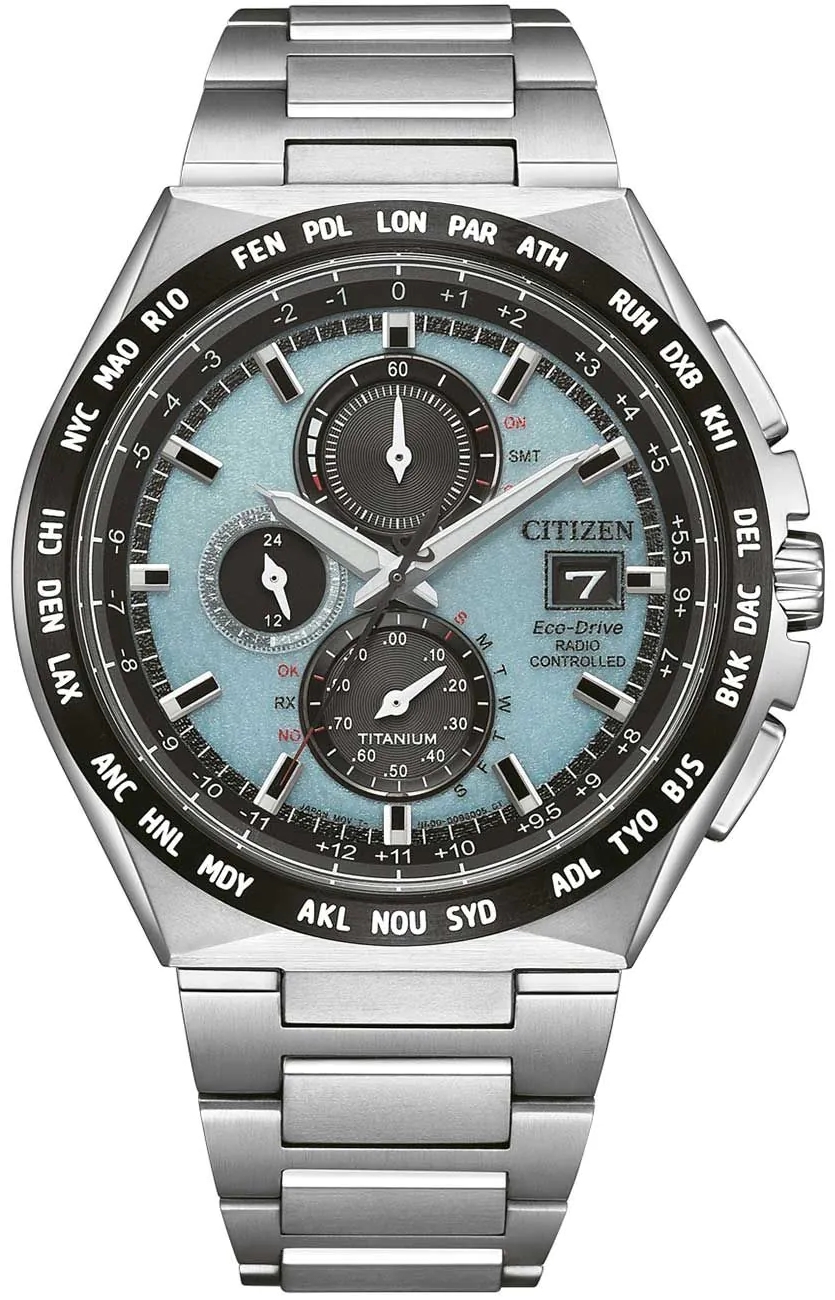 Citizen Herrklocka AT8238-84M Eco Drive Turkos/Titan Ø43.5 mm - Citizen