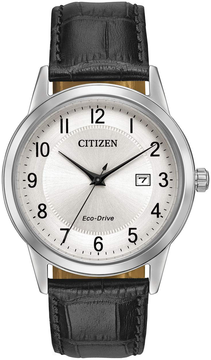 Citizen Herrklocka AW1231-07A Dress Vit/Läder Ø43 mm - Citizen
