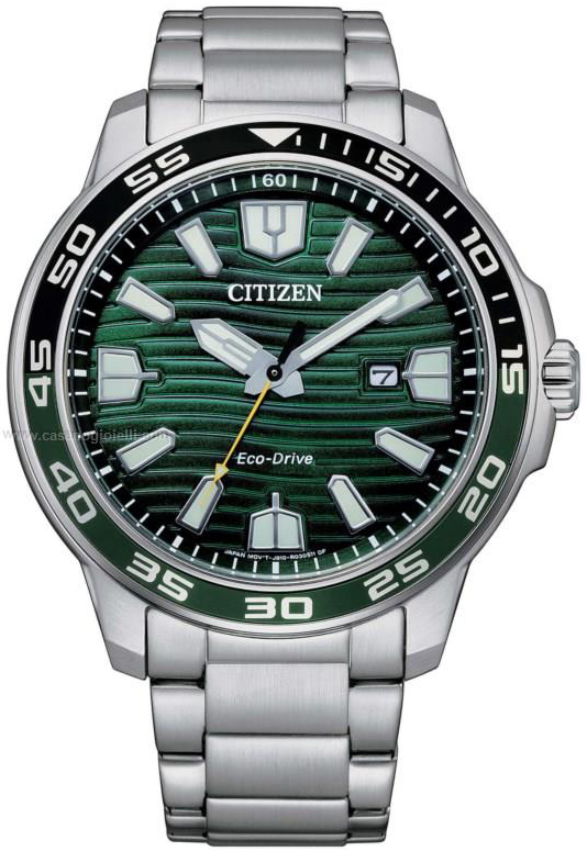 Citizen Herrklocka AW1526-89X Marine Grön/Stål Ø46 mm - Citizen