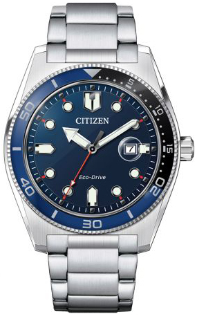 Citizen Herrklocka AW1761-89L Eco Drive Blå/Stål Ø43 mm - Citizen