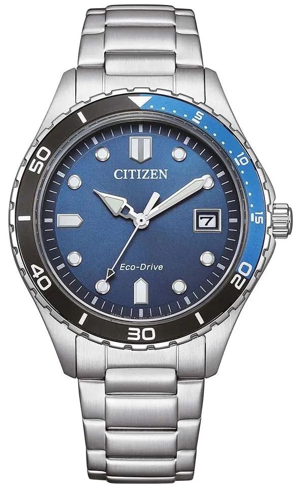 Citizen Herrklocka AW1821-89L Eco Drive Blå/Stål Ø36.8 mm - Citizen