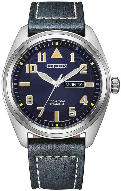 Citizen Herrklocka BM8560-45LC Super Titanium Blå/Läder Ø42 mm