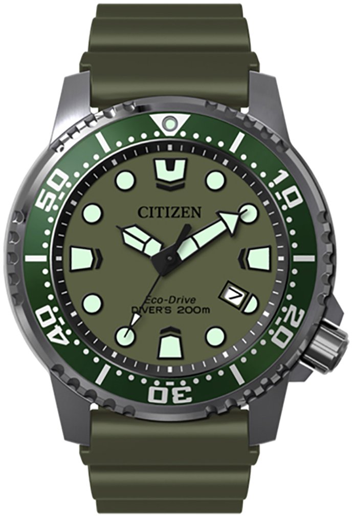 Citizen Herrklocka BN0157-11X Promaster Grön/Gummi Ø44 mm - Citizen