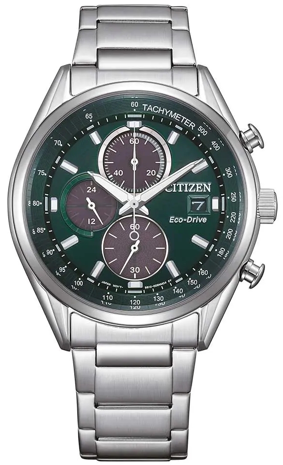 Citizen Herrklocka CA0459-79X Eco Drive Grön/Stål Ø40 mm