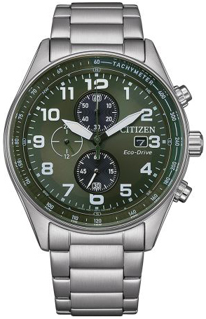Citizen Herrklocka CA0770-72X Eco Drive Grön/Stål Ø43 mm - Citizen