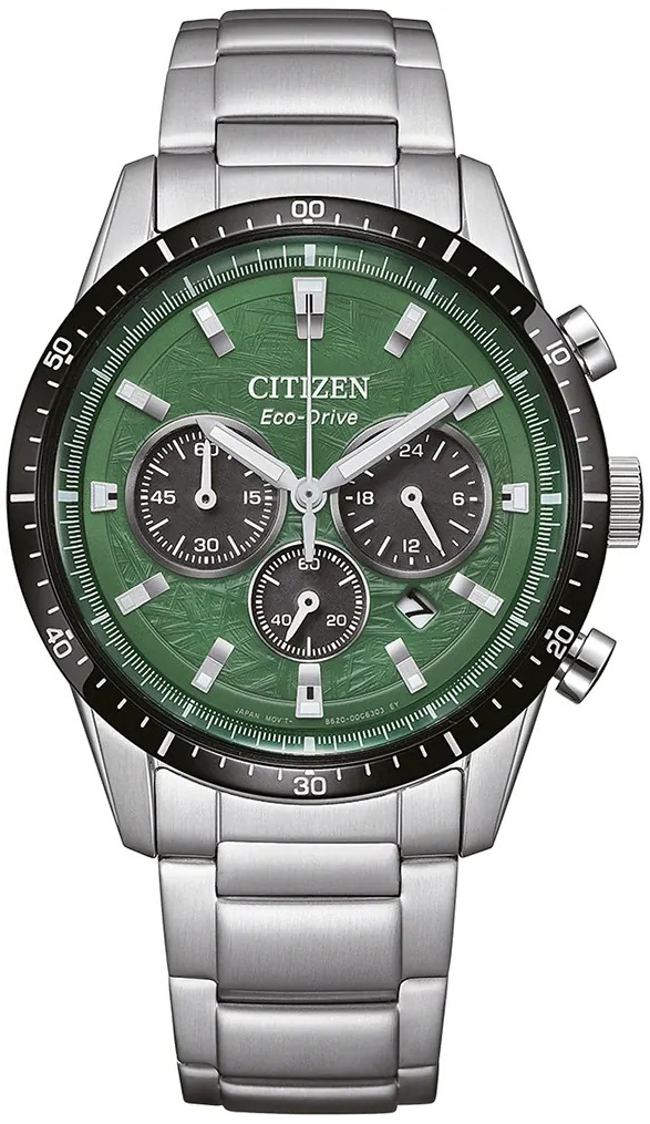 Citizen CA4624-56X Chrono Grön/Stål Ø39 mm - Citizen